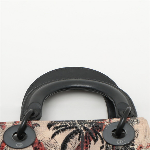 Christian Dior Lady Dior Leather 2WAY Handbag Beige - Picture 6 of 10